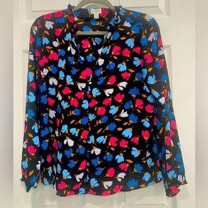 J. Crew Factory - V Neck Button Blouse